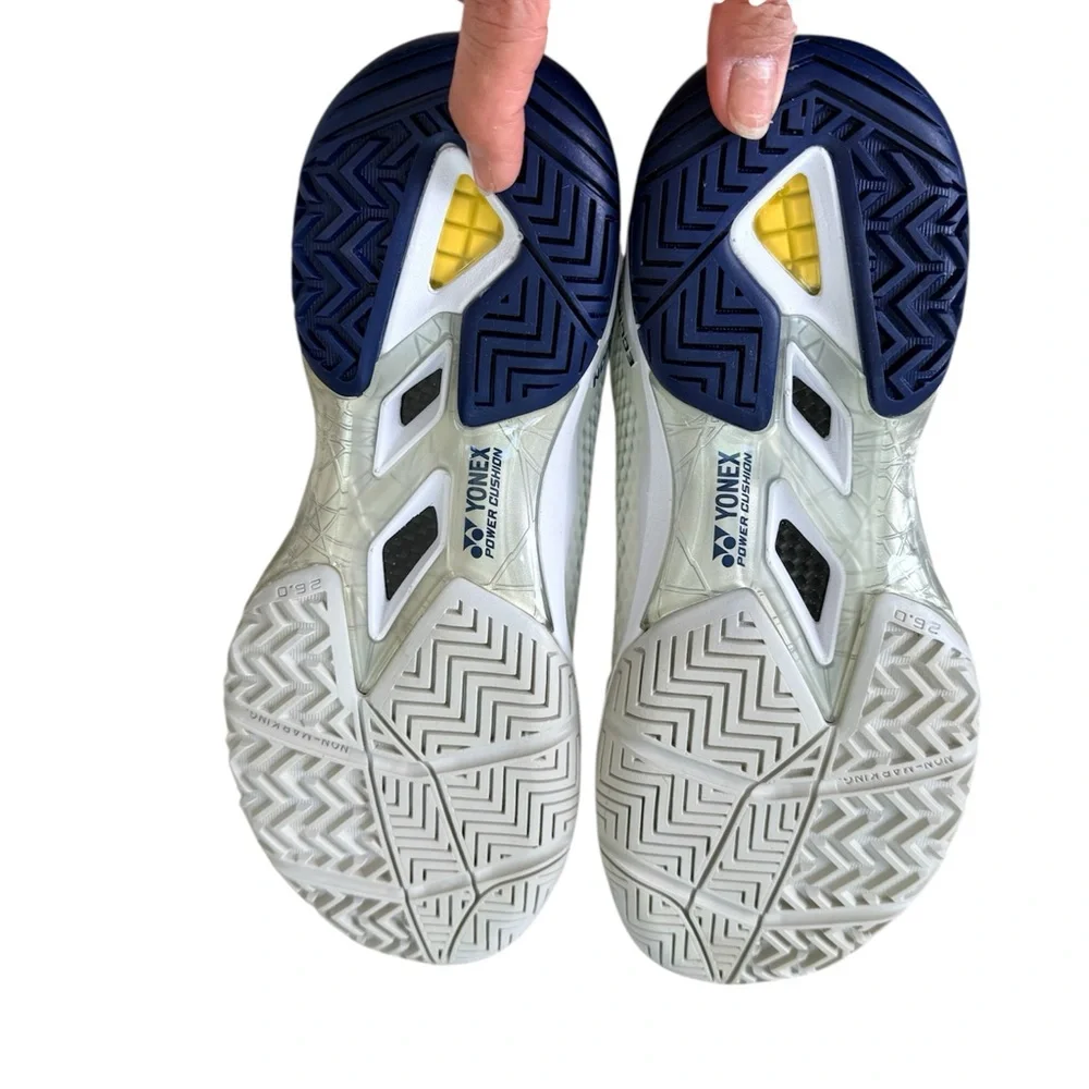 Yonex Power Cushion Eclipsion2 white and navy size W 9.5 or M 8 - Picture 7 of 10